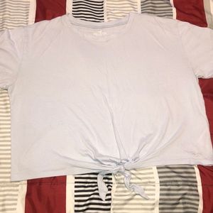 Hollister knotted crop top